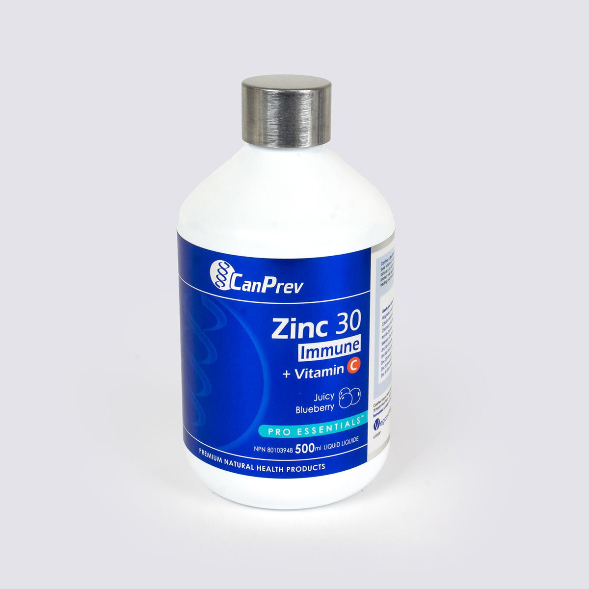 CanPrev Zinc 30 Immune + Vitamin C, Blueberry Flavour, 500ml